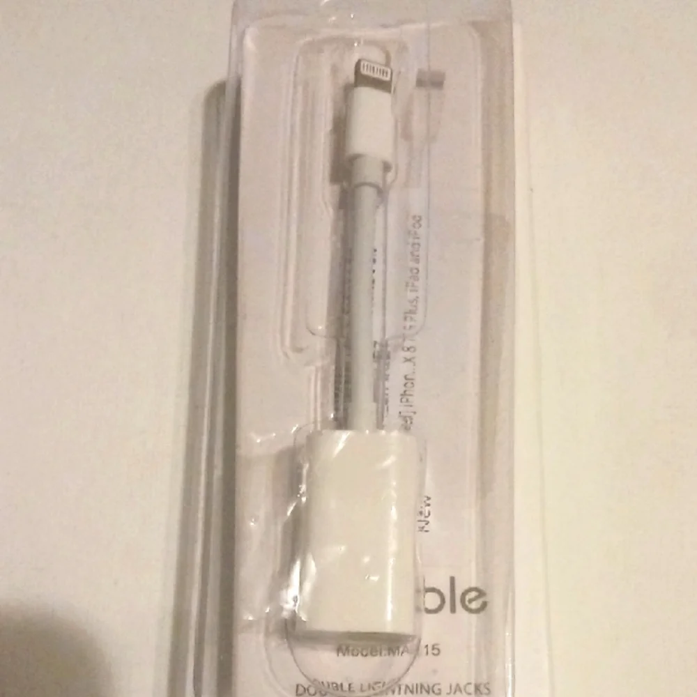 Double Lightning Adapter - White